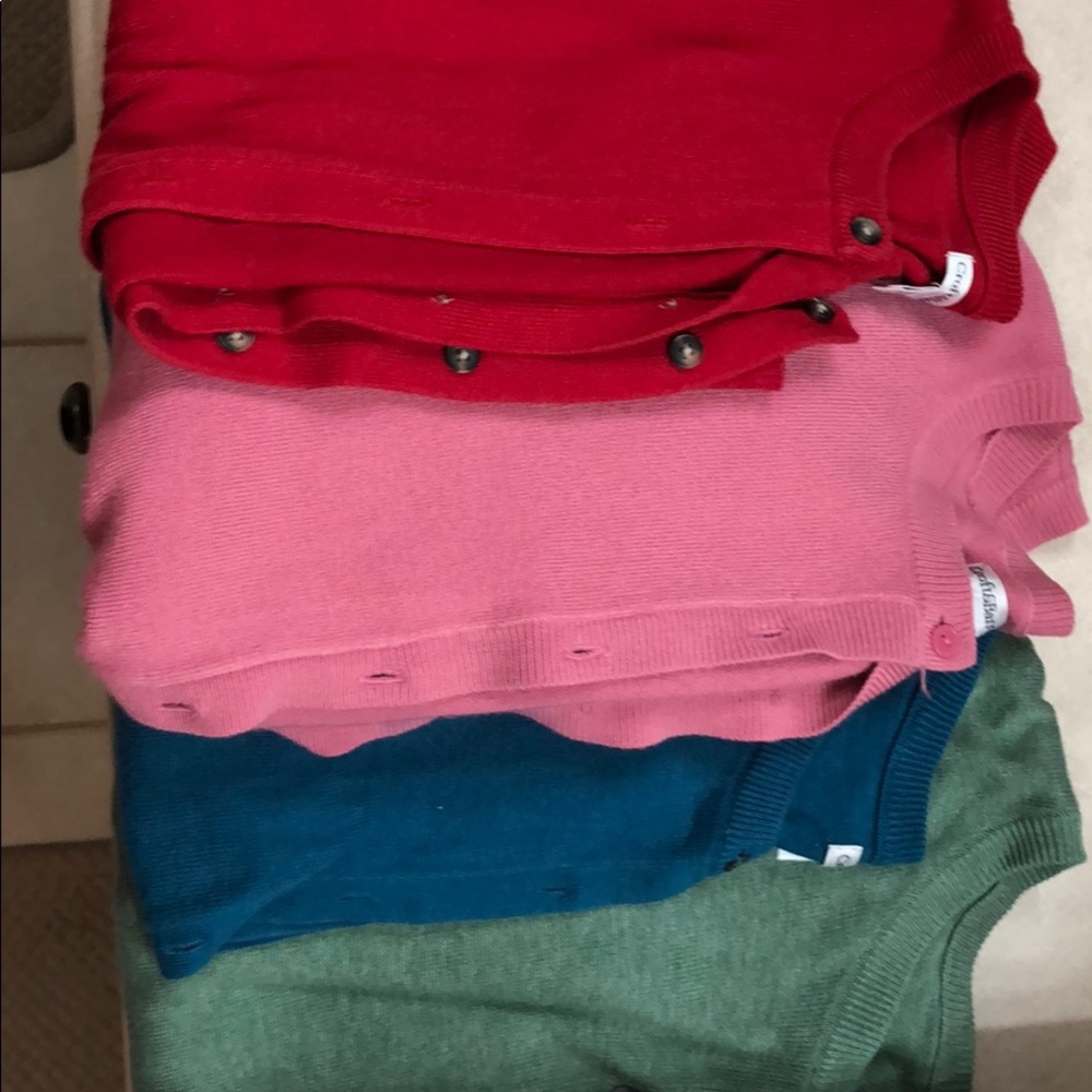 4 long sleeve button up Croft & Barrow cardigans